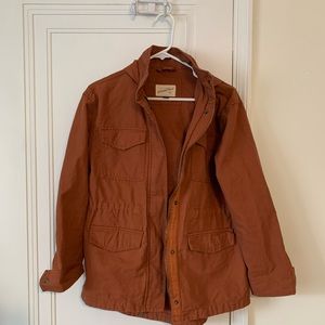Oversized Burnt Orange Utility Jacket